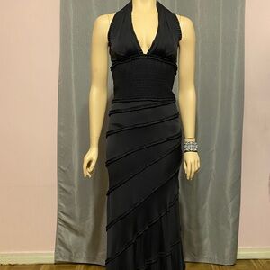 GORGEOUS Catherine Malandrino Floor length halter Gown